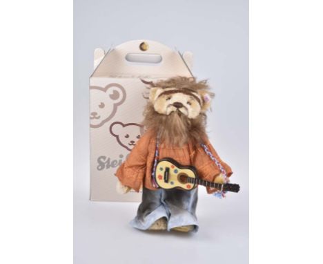   Steiff Teddybär Hippie   Exclusiv für Deutschland, limitierte Aufllage, mit Zertifikat 151/ 1500, KF, Nr. 672149, Mohair, b