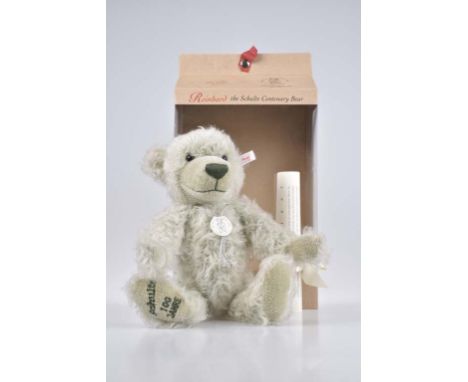   STEIFF Teddybär Reinhard 2001   Für Reinhard Schulte, limitierte Auflage, mit Zertifikat 1373/ 1500, FS, Nr. 995699, Mohair
