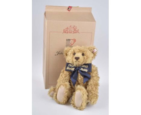   STEIFF Jubiläums-Teddybär   Century Teddy Bear,  limitierte Auflage mit Zertifikat, Nr. 1214, zum 100. Geburtstag des Teddy