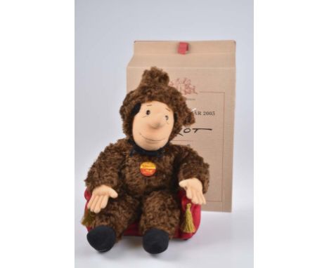   STEIFF Jahresteddybär 2003 Loriot   Ars Mundi Exklusiv-Edition, limitiert auf 2003 Exemplare, mit Zertifikat 0382/2003, Bär