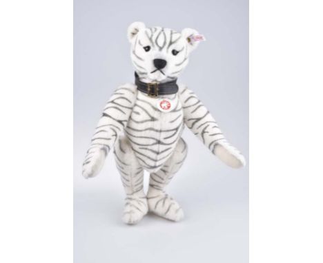   STEIFF Teddybär Zebra   2009, limitierte Auflage mit Zertifikat, Nr. 905/2009,  KFS, Nr. 420283, Alpaca,, 5-fach gegliedert