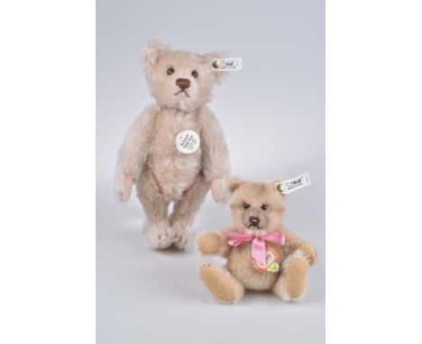   STEIFF 2 Teddybären   Jackie, Replica 1953, limitierte Auflage, mit Zertifikat, KFS, Nr. 0190/17, Mohair, blond/ beige, Ted