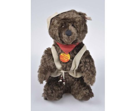   STEIFF RäuBär   exklusiv für Idee + Spiel, limitierte Auflage von 3000 Exemplaren, KFS, Nr. 650956, Mohair, dunkelbraun, 25