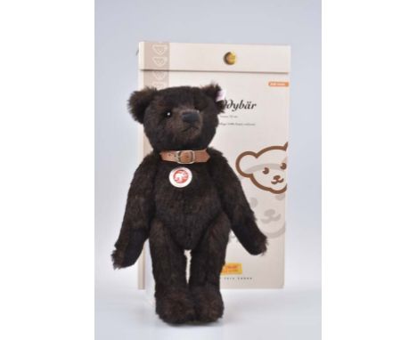   STEIFF Teddybär braun   Teddy Bear brown, limitierte Auflage, mit Zertifikat 1650/ 2006, KF, Nr. 038266, Alpaca Mohair, bra