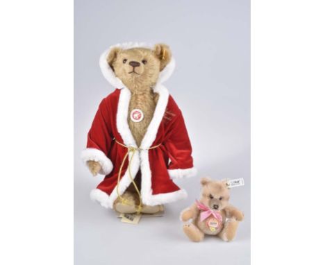   STEIFF 2 Teddybären   Jackie, Replica 1953, limitierte Auflage, mit Zertifikat, KFS, Nr. 0190/17, Mohair, blond/ beige, Ted