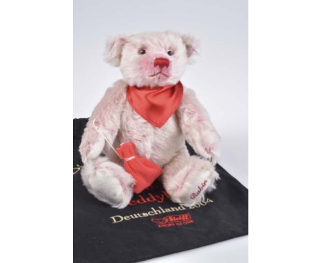   STEIFF Teddybär Schatzsucher 'Rubin'   Deutschland 2004, limitierte Auflage, mit Zertifikat 156/ 1500, KF, Nr. 671821, Moha