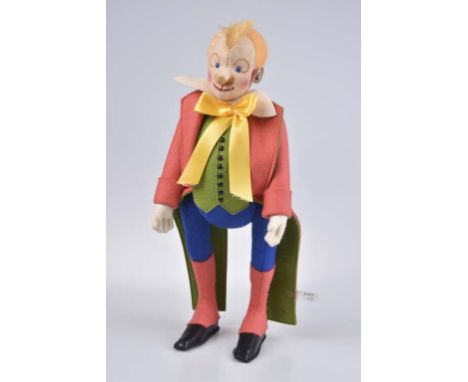   STEIFF Clown Noso   Replika, limitierte Auflage, mit Zertifikat 846/ 1200, KF, Nr. 412042, Filz, Lederschuhe, Mittelkopfnah