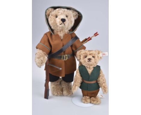  Steiff Wilhelm Tell und Sohn   1998, limitierte Edition, 990/ 1100 Exemplaren, KF, Nr. 996528, Mohair, goldbraun, Kippstimm