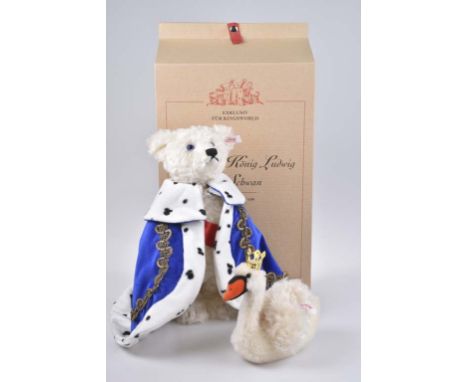   STEIFF König Ludwig mit Schwan   Steiff Club Edition, limitierte Auflage 248/ 1500 weltweit, mit Zertifikat, KF, Nr. 670633