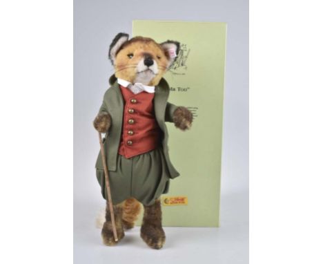   STEIFF Mr. Tod   2007, limitierte Auflage von 1500 Exemplaren, KF, Nr. 662492, Mohair, braun, 35 cm, Okt., Z 1          