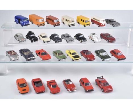   SOLIDO/ MINICHAMPS/ HERPA 29 Modellautos   Metall/ Kunststoffteile, unterschiedliche Maßstäbe und Ausführungen, Z 2-3      
