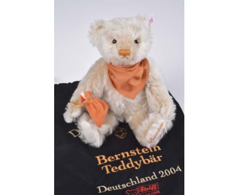   STEIFF Teddybär Schatzsucher 'Bernstein'   Deutschland 2004, limitierte Auflage, mit Zertifikat 63/ 1500, KF, Nr. 671982, M