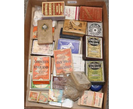 A collection of various playing cards, Flags of The World cards, Magic Secret Mark cards, Cartes Lenormand fortune telling ca