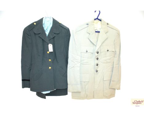 A U.S.A. Army (W.A.C.) summer jacket with Std. jacket. skirt and short sleeve shirt