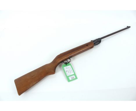 A vintage .22 Cal. break barrel air rifle marked "Foreign 53453" NB. As a post 1939 air weapon the restrictions of the Crime 