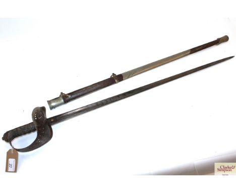 A British 1895 / 1897 Infantry Officers sword with Victoria cypher to hilt. Blade and hilt both makers marked by "Mole" (NB. 