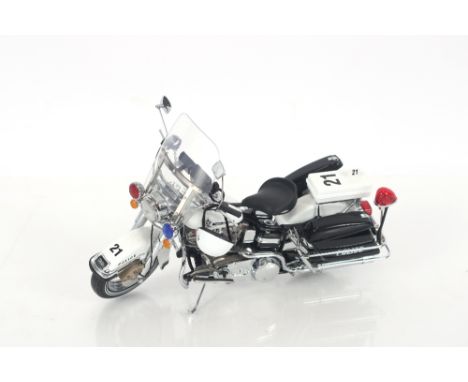 A Franklin Mint Harley Davidson Police Patrol 1-10 scale