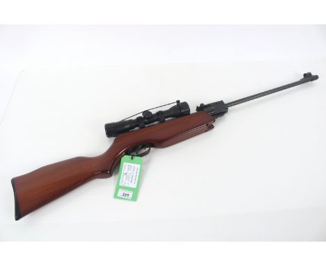An A.S.I. "Sniper" .22 Cal. air rifle S/No. 1542560 complete with scope, in overall excellent condition.NB. As a post 1939 ai
