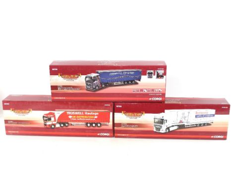 A Corgi Hauliers of Renown boxed limited edition CC13617 DAF CF curtainside "John Truswell &amp; Sons Ltd."; a CC14103 DAF 10