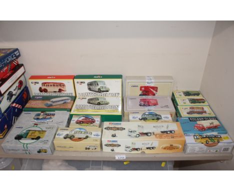 A collection of Corgi and Corgi Classics (boxed) commercial vehicles, coaches etc.