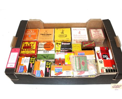 A collection of boxed shotgun cartridges including Eley Maximum, Gallyon's Sandringham and an Eley 2" exampleNB. This item ca
