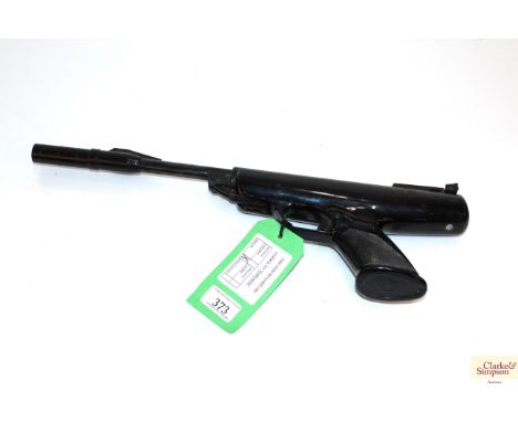 A B.S.A. Scorpion .22Cal. air pistol (with cocking aid) S/No. RB60101NB. As a post war air weapon the restrictions of the Cri