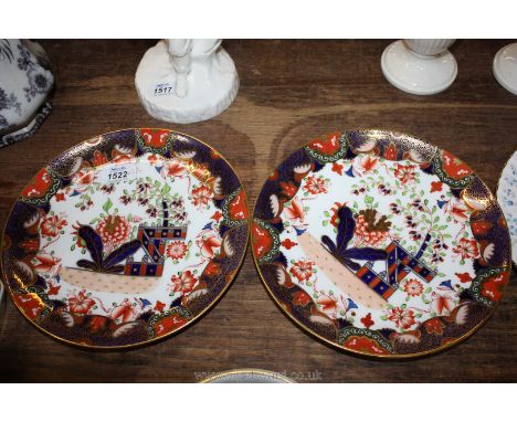 A pair of 19th c. Spode Imari Plates