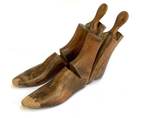 A pair of boot trees by M Wildsmith &amp; Sons, 17 Jermyn St., London, with brass plates