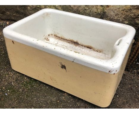 A ceramic butlers sink, 63x43x28cmH 