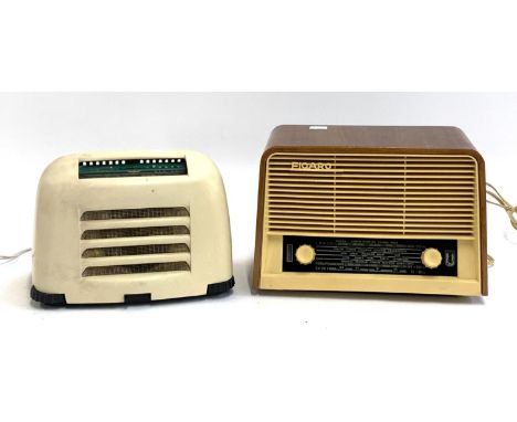 A vintage&nbsp;Kolster-Brandes model FB10&nbsp;valve radio, together with one other Figaro radio