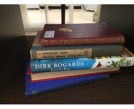 A quantity of books to inc 'The Light That Failed' by Rudyard Kipling and a signed copy of 'Jericho' by Dirk Bogarde