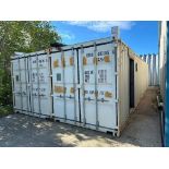 Converted Seacan Workshop w/ (2) 40' Seacans, Man Doors, Electric Heat, Lighting, etc.