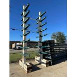 17' Double Sided Cantilever Racking c/w (8) Levels of Arms ***LOCATED AT 14510 124th Ave Edmonton***