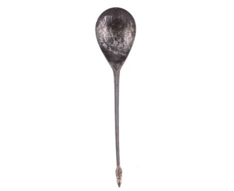 A 14th or 15th century Cypriot silver acorn knop spoon  A 14th or 15th century Cypriot silver acorn knop spoon,   mark of a l