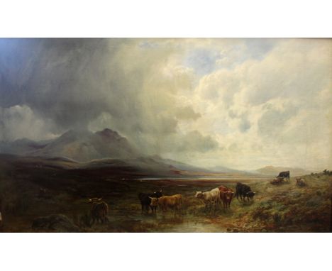 ALEXANDER PANTON (Fl.1861-1888) & WILLIAM WATSON Jnr (Fl.1866-c.1875) A PASSING SHOWER Signed by both artists and dated 75, o