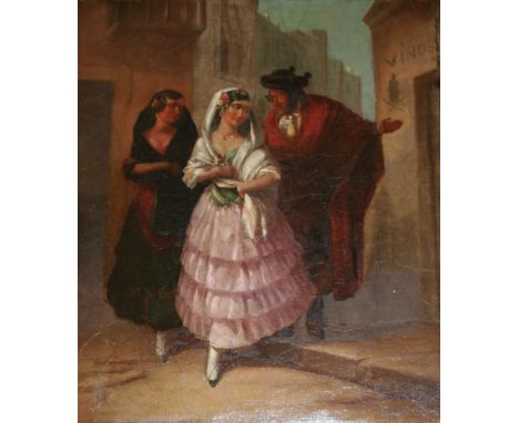 CIRCLE OF JOHN `SPANISH` PHILLIP, RA (1817-1867) SIX SPANISH SUBJECTS Six, oil on canvas Each 34 x 29.5cm. (6) ++ Two lined; 