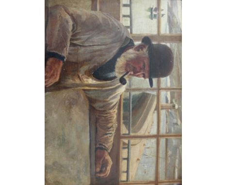 ENGLISH SCHOOL, Circa 1900-1920 MR RICE OF FALMOUTH, HARBOUR MASTER OF NEWQUAY, CORNWALL 1898-1906 Oil on canvas laid on boar