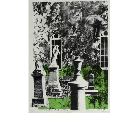 •JOHN PIPER, CH (1903-1992) DYLWYN CHURCH (Levinson 177) Lithograph, 1966, signed and numbered 6/75 (there were also 10 artis