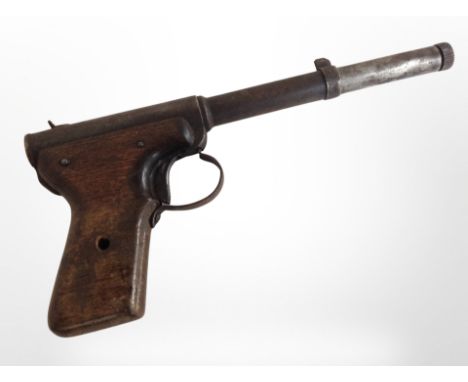 A vintage Diana model 2 air pistol.