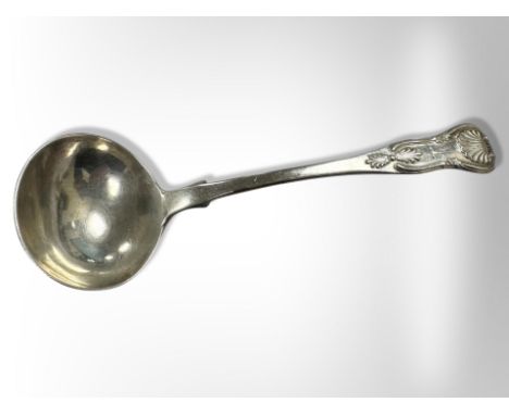 A Victorian Scottish silver ladle, James & Walter Marshall, Edinburgh 1854, length 17.5cm CONDITION REPORT: 71.9g