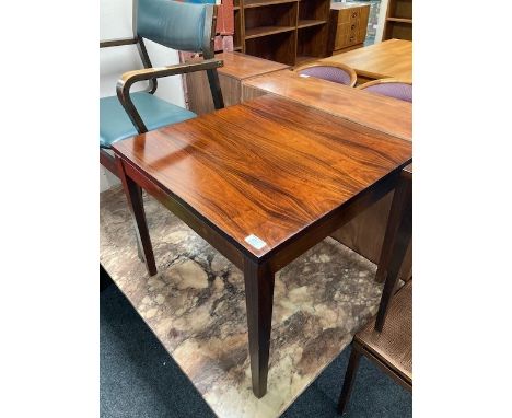 A Danish rosewood square lamp table, 60 cm x 51 cm high 