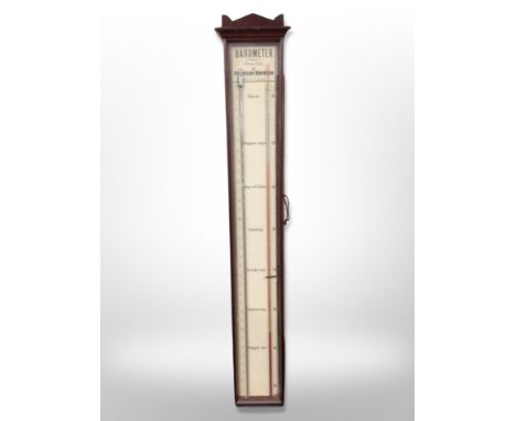 A Danish Cornelius Knudsen stick barometer, height 100 cm 