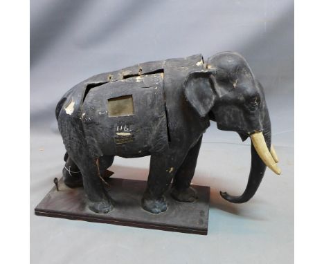 A vintage Fremlins ale automaton paper mache elephant 