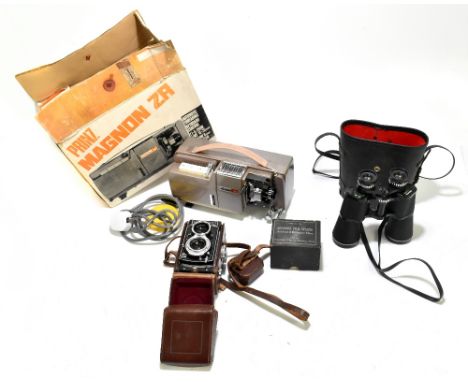 FRANKE &amp; HEIDECKE; a Rolleicord camera, number 1927359, with twin lens, number 5570362, with filter and lens cover, toget