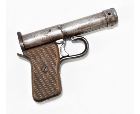 A vintage .177 break barrel air pistol inscribed to the top of the breech 'D.R.G.M.V TEL II D.R.P', length 15cm.Provenance: T