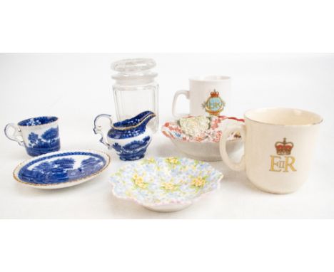 A collection of 19th century and later ceramics including a small selection of Goss and other crested china, a Copeland Spode