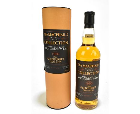 WHISKY; a single bottle of Glenturret aged 15 years single Highland malt Scotch whisky, distilled 1990 and bottled 2005, 40% 