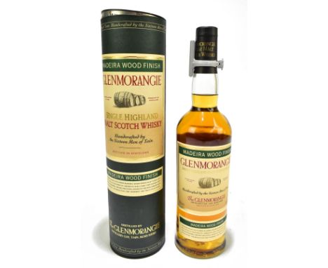 WHISKY; a single bottle of Glenmorangie Madeira Wood Finish single Highland malt Scotch whisky, 43% 70cl, in presentation car