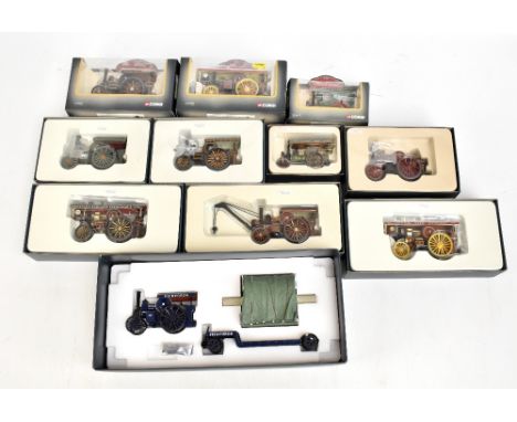 CORGI; eleven boxed vintage Glory of Steam models including limited edition 80102 Fowler B6 Road Locomotive (Talisman) Low Lo
