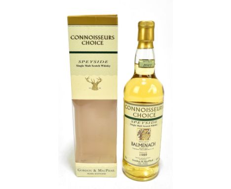 WHISKY; a single bottle of Balmenach 18 years old Speyside single malt Scotch whisky, distilled 1989 and bottled 2007, 43% 70